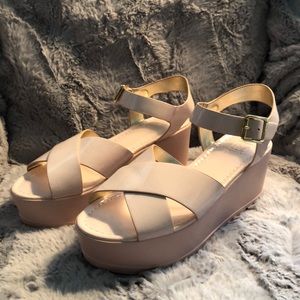 Pink Platform Sandals